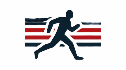 Dynamic Running Silhouette Sports Therapy Logo Design Human Form Motion Physical Rehab Brand Identity Fitness Clinic Symbol Athlete Care Emblem

