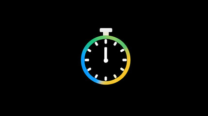 Sports Timer Icon Graphic Workout Time Management Symbol Fitness Training Countdown Visual Exercise Stopwatch Illustration Athletic Activity Tracker
