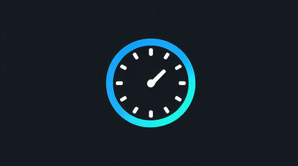 Sports Timer Icon Design Minimalist Stopwatch Illustration Athletic Countdown Symbol Fitness Tracker Graphic Competition Timing Element Simple Sports Timepiece
