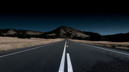 road in the night