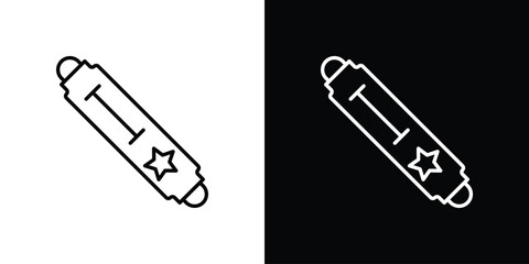 Mezuzah icon outline. EPS 10 editable vector