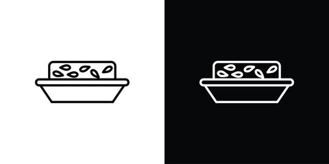 Halva icon outline. EPS 10 editable vector