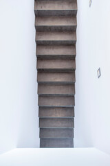 Minimalist Concrete Staircase in Contemporary Interior
