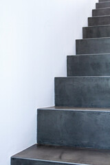 Minimalist Concrete Staircase in Contemporary Interior