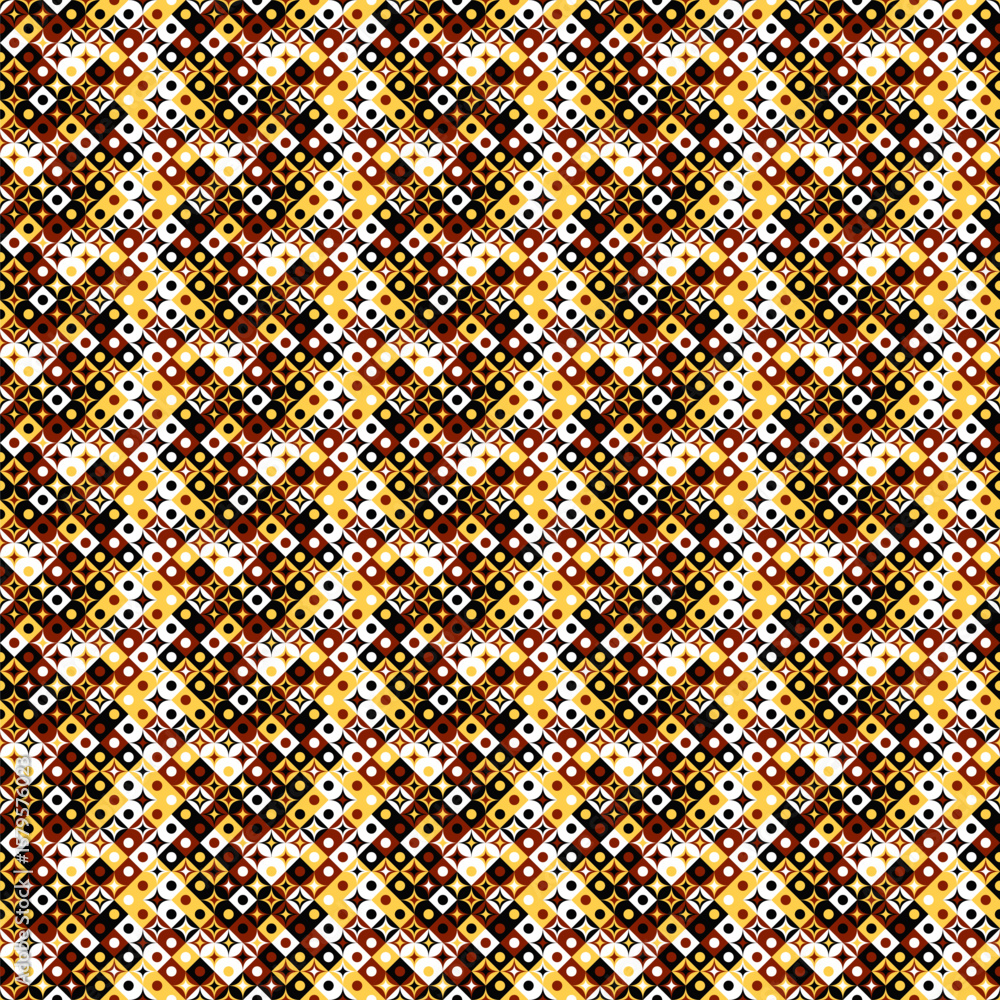Poster seamless abstract geometric mosaic pattern background - repetitive vector design
