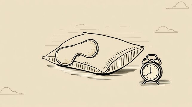 Simple sleep illustration