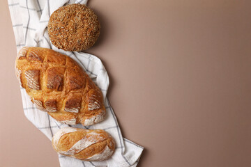 A delightful variety of Fresh Breads, beautifully displayed against a bright background