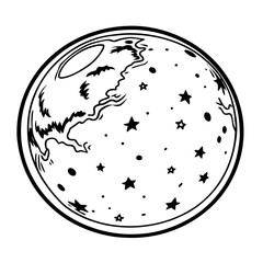 An iconic 3D illustration of our planet Earth at night, highlighting global travel and the ocean's vast nature from space