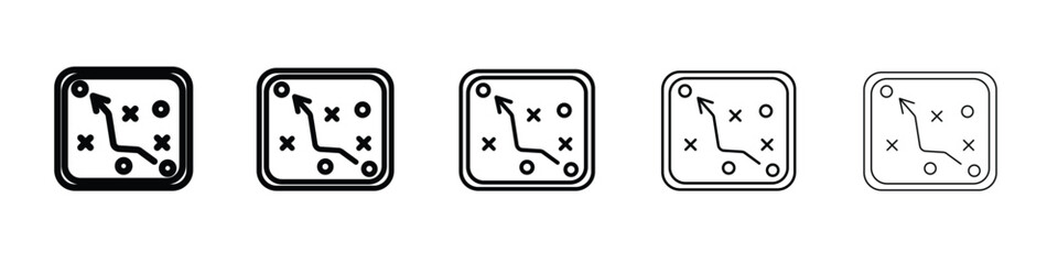Tactical icon in web style. Vector illustration. Eps10