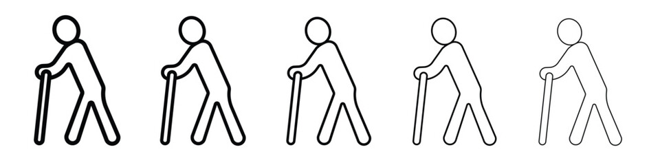 Retirement icon in web style. Vector illustration. Eps10