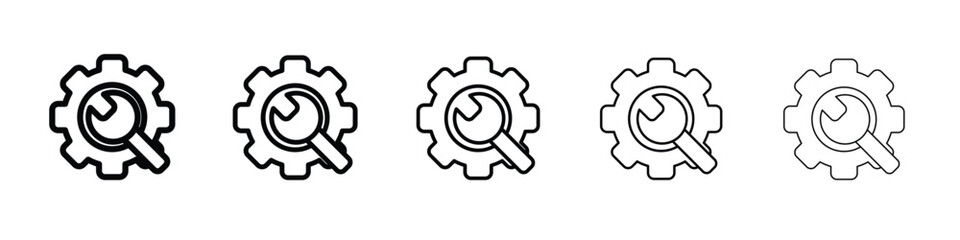 Productivity tools icon in web style. Vector illustration. Eps10