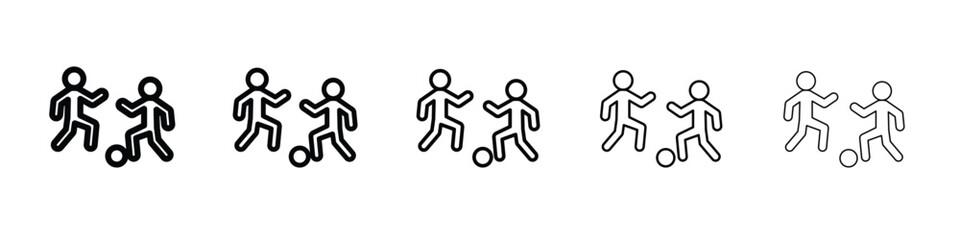 People playing Ball icon in web style. Vector illustration. Eps10