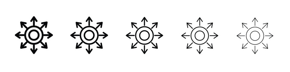 Multichannel icon in web style. Vector illustration. Eps10