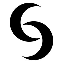 Abstract 3d moon design