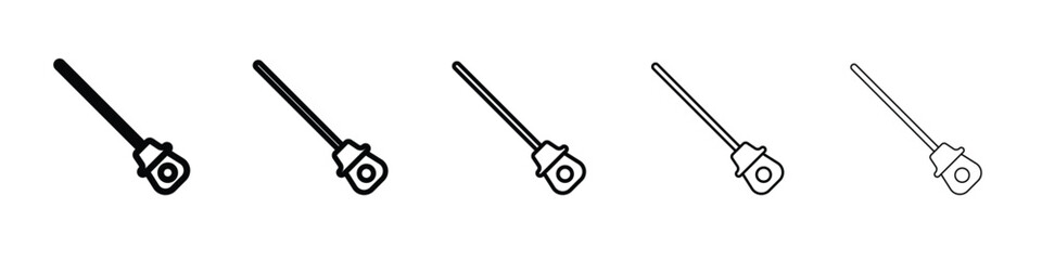 Car dipstick icon in web style. Vector illustration. Eps10
