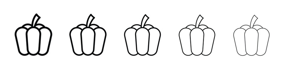 Capsicum icon in web style. Vector illustration. Eps10