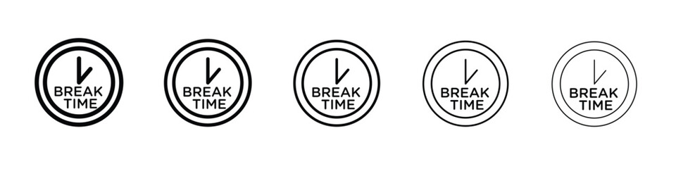 Break icon in web style. Vector illustration. Eps10