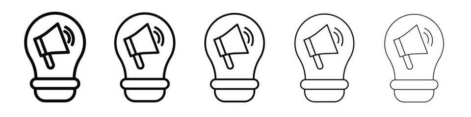 Brand awareness icon in web style. Vector illustration. Eps10