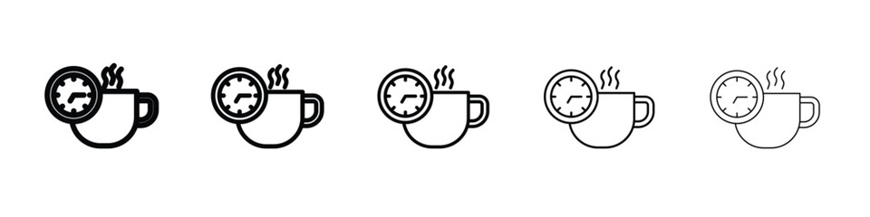 Break icon in web style. Vector illustration. Eps10