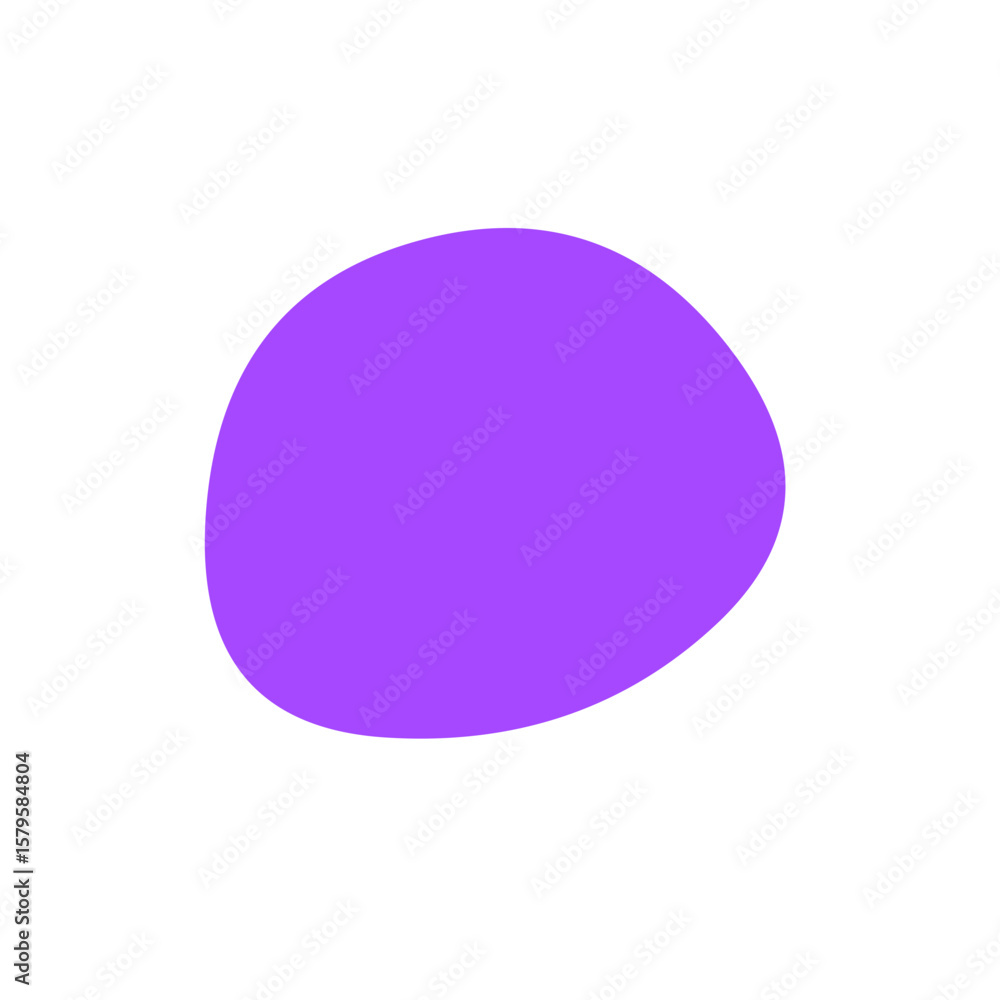 Aufkleber Abstract purple blob vector graphic element for modern design projects and creative compositions with soft edges on transparent background