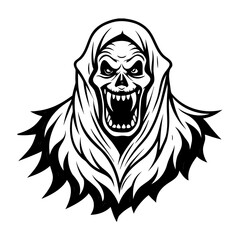 A striking vector illustration of a lion head tattoo with a fierce face, embodying wild power and tribal art