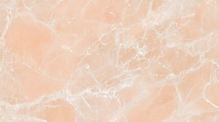 Fototapeta premium Peach marble background with delicate white veining and crystalline structure
