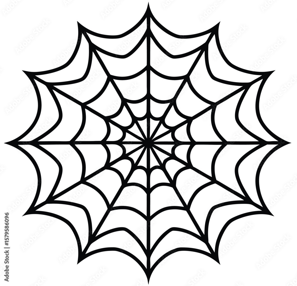 Poster a seamless vector pattern with black spider web elements, ideal for vintage web design illustration 