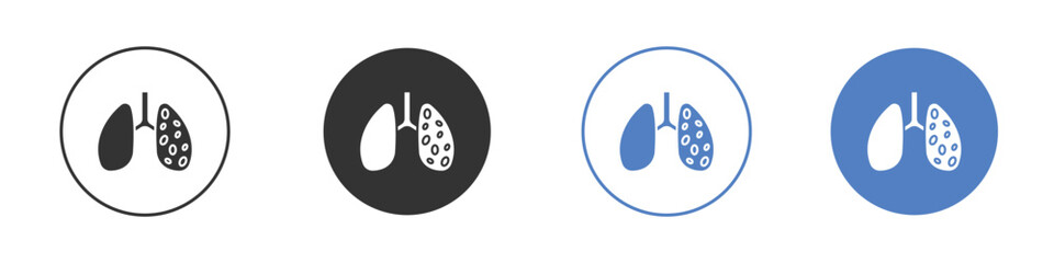 Tuberculosis TB icon concept. solid style icon designs for website, app, UI.