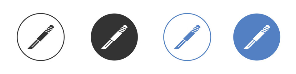 Scalpel icon concept. solid style icon designs for website, app, UI.