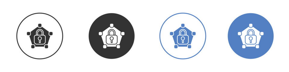 Private network icon concept. solid style icon designs for website, app, UI.