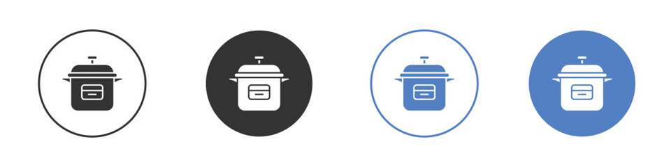 pressure cooker icon concept. solid style icon designs for website, app, UI.