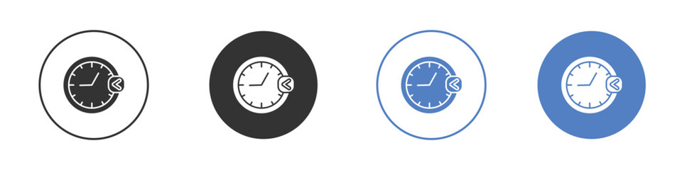 Past icon concept. solid style icon designs for website, app, UI.