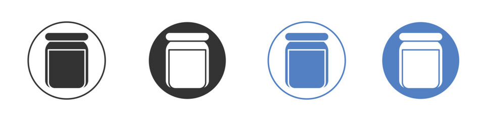 Jar icon concept. solid style icon designs for website, app, UI.