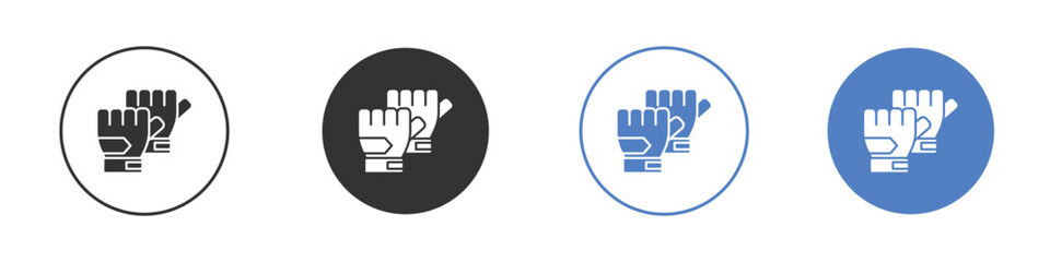 Fitness Gloves icon concept. solid style icon designs for website, app, UI.