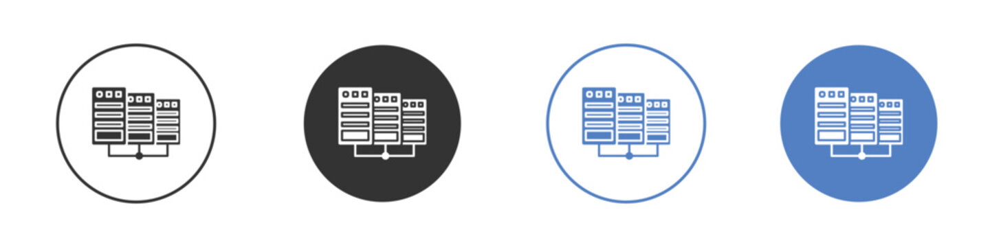 Data center icon concept. solid style icon designs for website, app, UI.