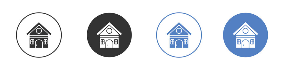 Chalet icon concept. solid style icon designs for website, app, UI.