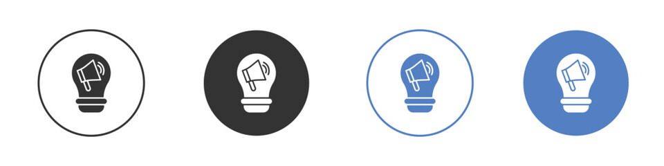 Brand awareness icon concept. solid style icon designs for website, app, UI.