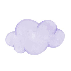 Airy, colorful blue clouds. Vector graphics.