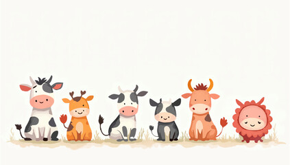 Obraz premium Watercolor Set of Colorful Kitchen Utensils