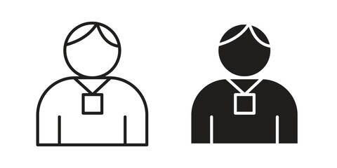 Tourist Guide icon vector, sign and symbol for design, website or apps elements.