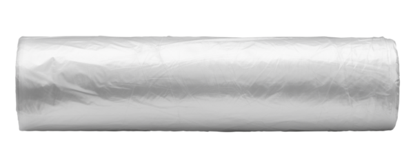 packaging Food Bags roll isolated on white background, full depth of field