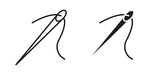 Needle icon vector, sign and symbol for design, website or apps elements.