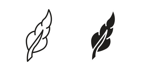 Naklejka premium Light weight icon vector, sign and symbol for design, website or apps elements.