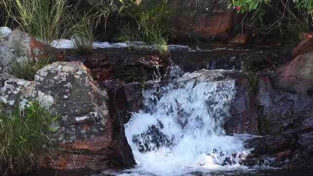rio na cidade de Teresina de Goi&aacute;s, Estado de Goi&aacute;s, regi&atilde;o da Chapada dos Veadeiros, Brasil