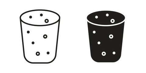 Cork wine icon vector, sign and symbol for design, website or apps elements.