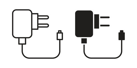 Charger icon vector, sign and symbol for design, website or apps elements.
