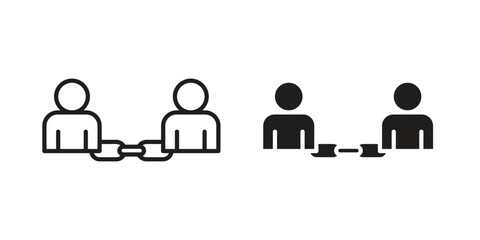 Affiliate link icon vector, sign and symbol for design, website or apps elements.