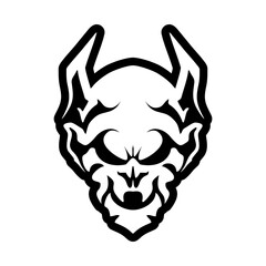 vector head evil scary
