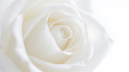 Close-Up of Ivory Rose – Delicate Petal Texture for Wedding Branding