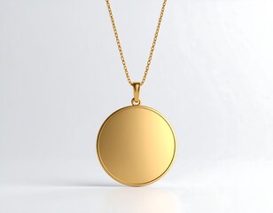 Gold pendant necklace mockup (1)